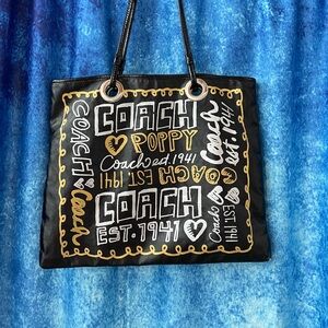 Used Coach Evie Poppy tote